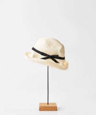 ＜mature ha. (Women)＞ＢＯＸＥＤ　ＨＡＴ　１１ｃｍ　ブリム　グログランリボン